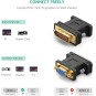 UGREEN DVI-I (24+5) Male to VGA Female Converter (Black) - 20122