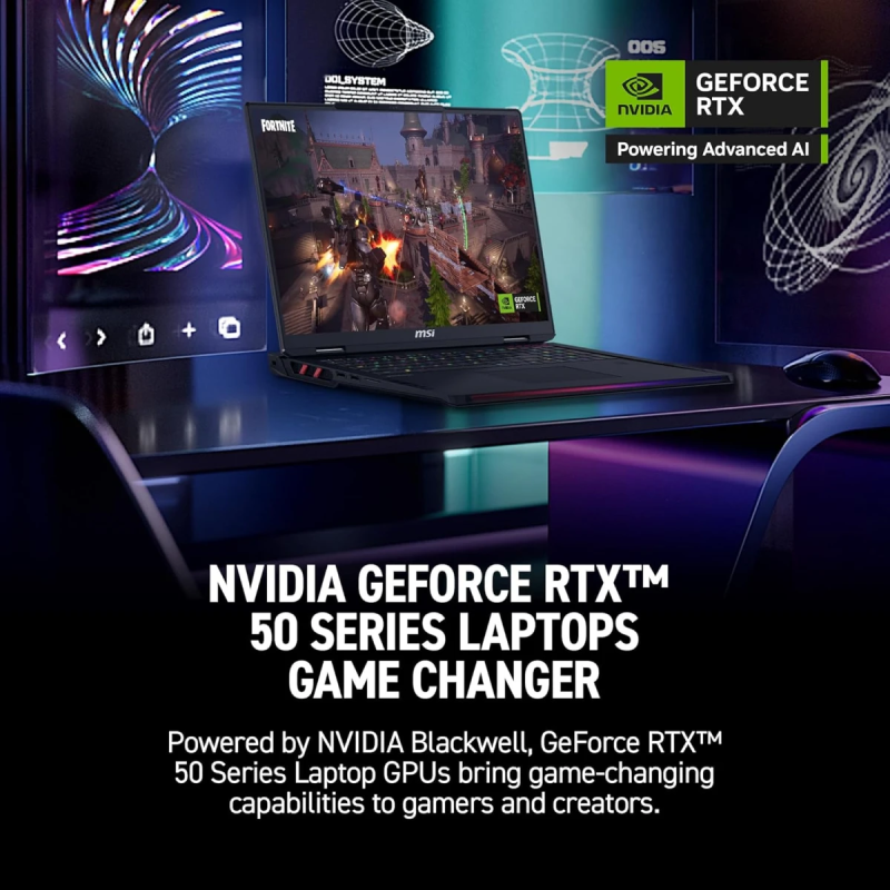 MSI Vector 18 HX AI (2025) Laptop – Intel Core Ultra 9 275HX, RTX 5090 24GB DDR7, 2.5K 240Hz IPS Display Cosmos Gray