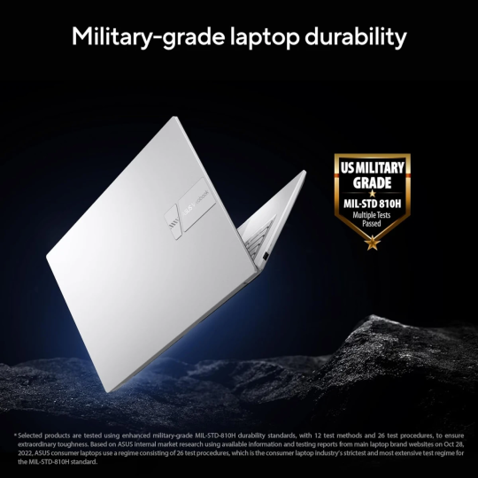 ASUS Vivobook 14 X1404VA (2024) – 13th Gen Intel Core i5 10-Core, Thin & Light, Military-Grade, Cool Silver (Customized)