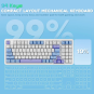 Redragon Gloria Pro K664WBP RGB Wireless & Wired Mechanical Gaming Keyboard – White