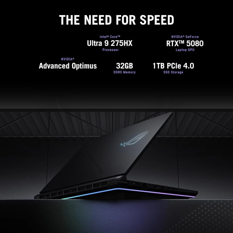 ASUS ROG Strix G16 2025 (G615LW) Gaming Laptop – Intel Core Ultra 9 275HX, RTX 5080 16GB, 16” 2.5K 240Hz IPS, Eclipse Gray
