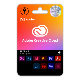 Adobe Creative Cloud 12-Month Subscription | Full Apps Access, Creative Suite, Photoshop, Illustrator, Premiere Pro