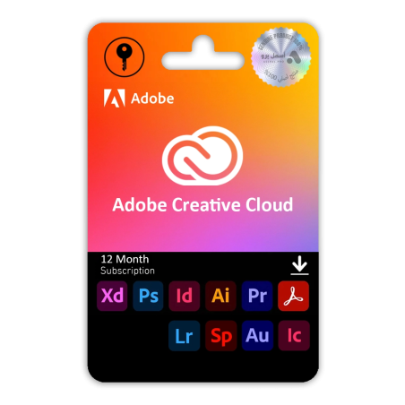 Adobe Creative Cloud 12-Month Subscription | Full Apps Access, Creative Suite, Photoshop, Illustrator, Premiere Pro