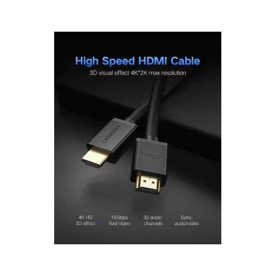 UGREEN HDMI Cable 4K@60Hz HDMI 2.0 - HD104 - 10106