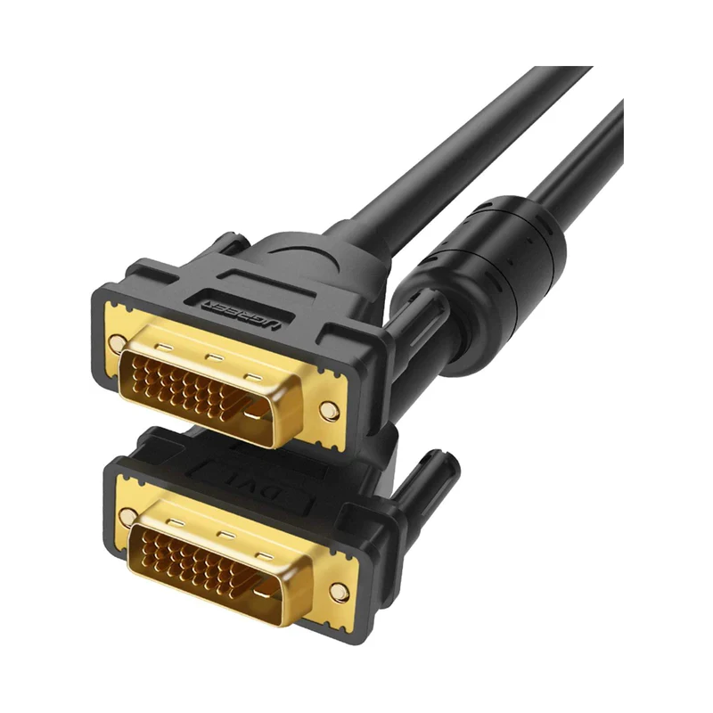 UGREEN DVI (24+1) Male to Male Cable Gold Plated(Black) - DV101 - 11606