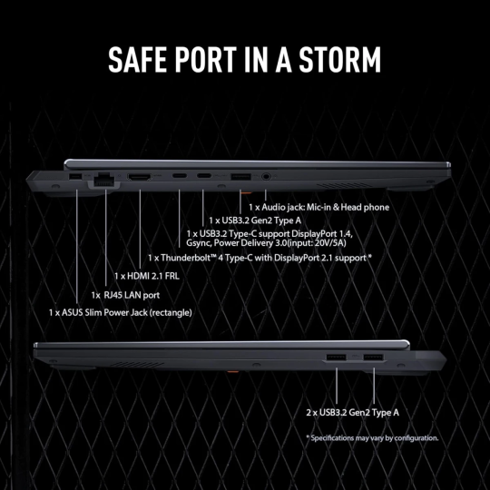 ASUS TUF Gaming F16 2025 Laptop | Intel Core i7-14650HX | RTX 5060 8GB DDR7 | 16-Core | 165Hz IPS Display – Jaeger Gray