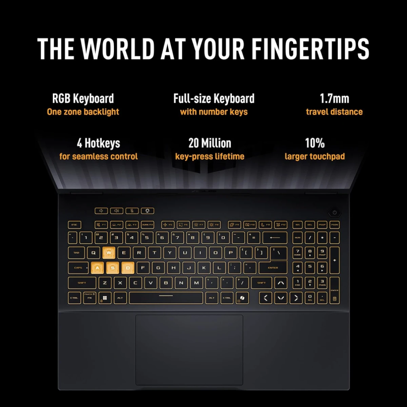 ASUS TUF Gaming F16 2025 Laptop | Intel Core i7-14650HX | RTX 5060 8GB DDR7 | 16-Core | 165Hz IPS Display – Jaeger Gray