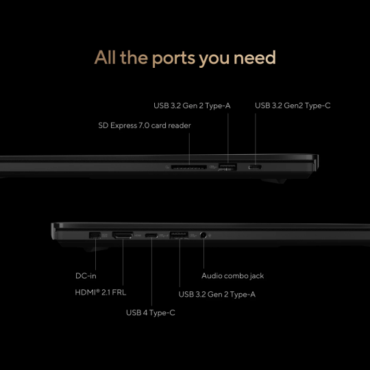 ASUS ProArt P16 (2025) | AMD Ryzen AI 9 HX 370 | RTX 5070 8GB DDR6 | 16” 4K OLED Touch Laptop – Studio & Military Grade