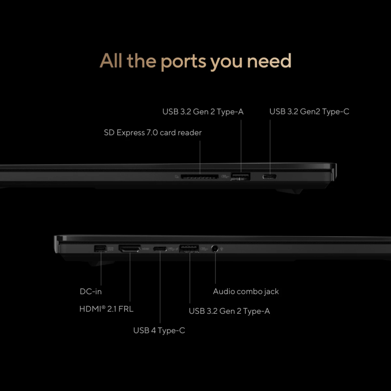 ASUS ProArt P16 (2025) | AMD Ryzen AI 9 HX 370 | RTX 5070 8GB DDR6 | 16” 4K OLED Touch Laptop – Studio & Military Grade