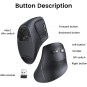 UGREEN Vertical Mouse Wireless Ergonomic Mouse - MU008 - 25444 - 45759