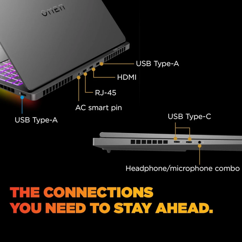 HP OMEN MAX 16 (2025) Gaming Laptop – Intel Core Ultra 9 Gen 2 275HX, RTX 5080 16GB, 16″ 2.5K 240Hz IPS, Shadow Black