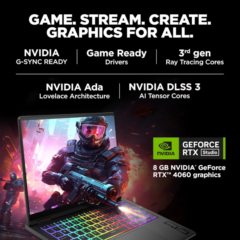 HP OMEN Transcend 14 (2025) Gaming Laptop – Intel Core Ultra 9 285H, RTX 5070 8GB, 3K OLED 120Hz, 16-Core, Shadow Black