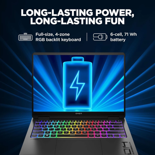 HP OMEN Transcend 14 (2025) Gaming Laptop – Intel Core Ultra 9 285H, RTX 5070 8GB, 3K OLED 120Hz, 16-Core, Shadow Black