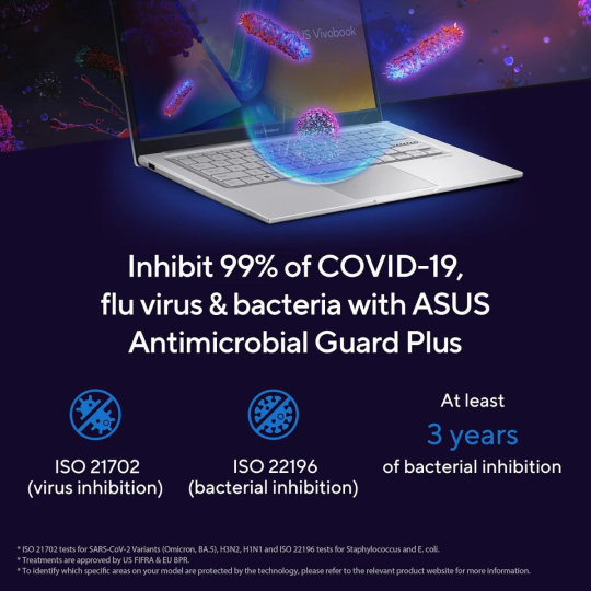 ASUS Vivobook 14 (2024) X1404VA NEW 13th Gen Intel Core i3 6-Cores Thin & Light Military-Grade - Cool Silver