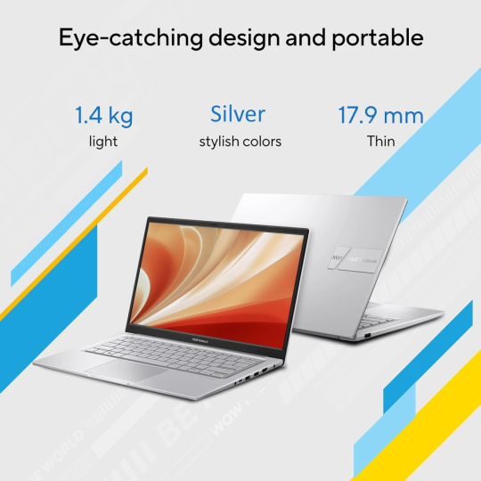 ASUS Vivobook 15 (2025) Intel Core 5 10-Core | Fast Charge | Military-Grade | Better Sound Laptop – Cool Silver