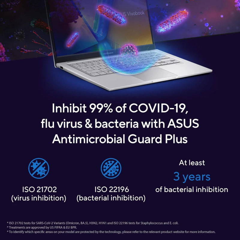 ASUS Vivobook 15 (2025) Intel Core 5 10-Core | Fast Charge | Military-Grade | Better Sound Laptop – Cool Silver