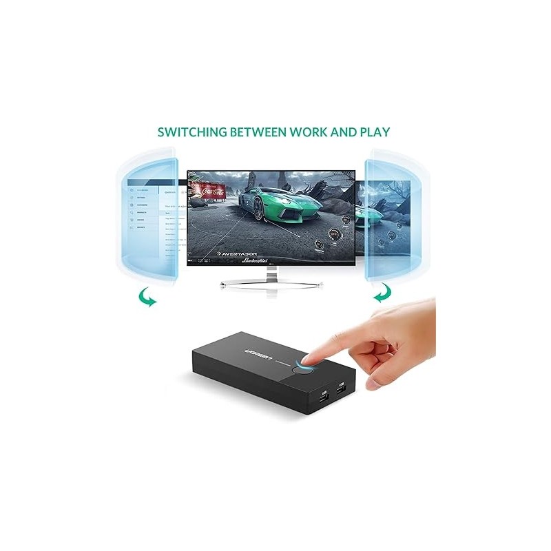 UGREEN VGA 2*1 KVM Switcher - CM595 - 30357