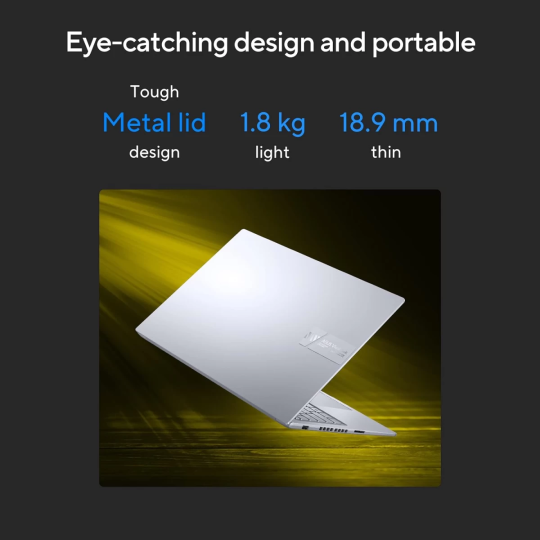 ASUS Vivobook 16X 2023 Laptop | Intel Core i7-13620H 13th Gen | RTX 3050 4GB | 16” 144Hz IPS Display | Cool Silver
