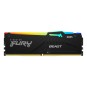 Kingston FURY Beast RGB 32GB DDR5 6000MHz Desktop Memory – Infrared Sync, High-Speed Overclocking, Black Heatspreader