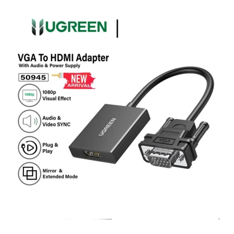 UGREEN VGA to HDMI Adapter - CM513 - 50945